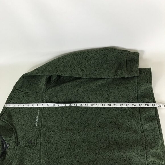Eddie Bauer Radiator Fleece Snap Mock Pullover Men's XL Green Winter Outdoor - Picture 8 of 13